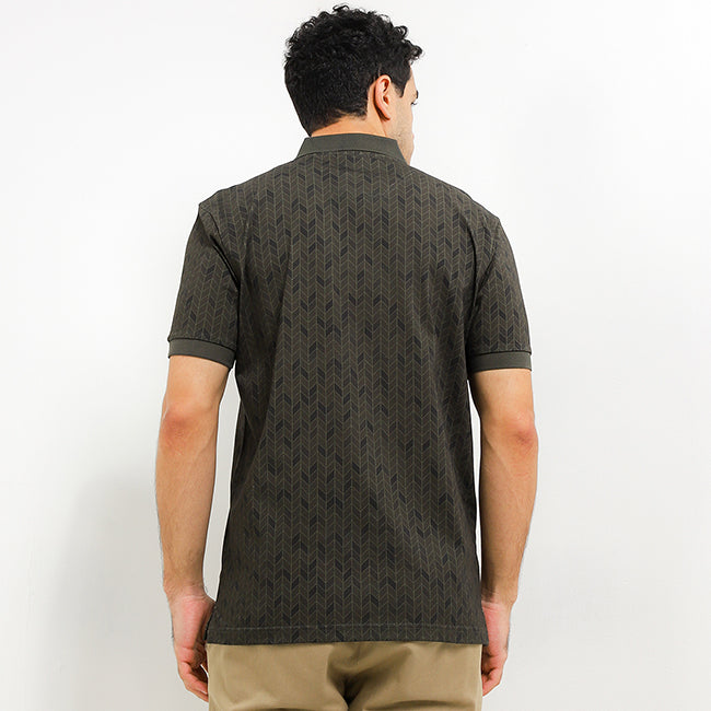 Hush Puppies Pakaian Pria Polo 90S Fletcha In Olive