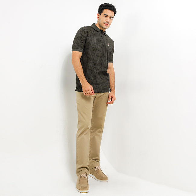 Hush Puppies Pakaian Pria Polo 90S Fletcha In Olive