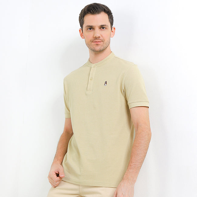 Hush Puppies Pakaian Pria T Shirt Limoges 4 In Khaki