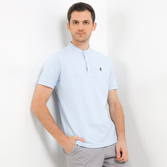 Hush Puppies Pakaian Pria T Shirt Limoges 4 In Light Blue