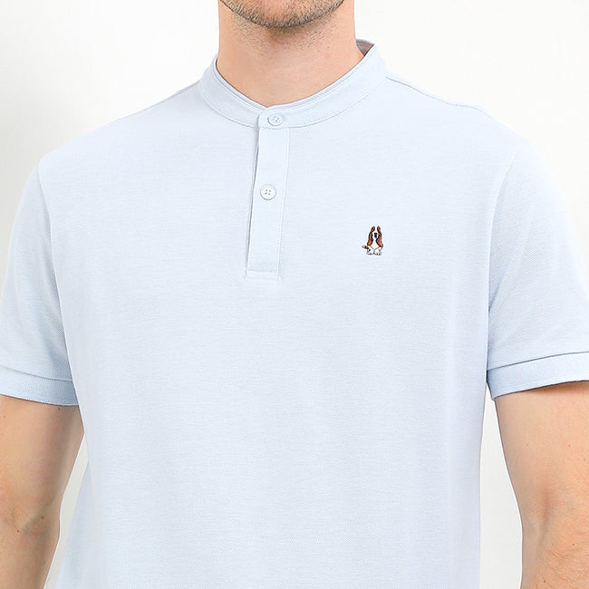 Hush Puppies Pakaian Pria T Shirt Limoges 4 In Light Blue