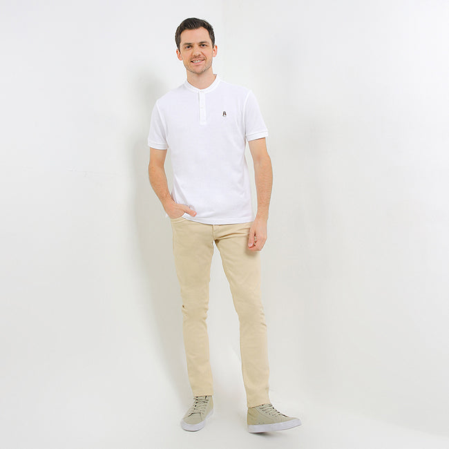 Hush Puppies Pakaian Pria T Shirt Limoges 4 In White