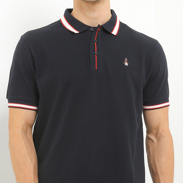 Hush Puppies Pakaian Pria Polo Cny Hao In Black