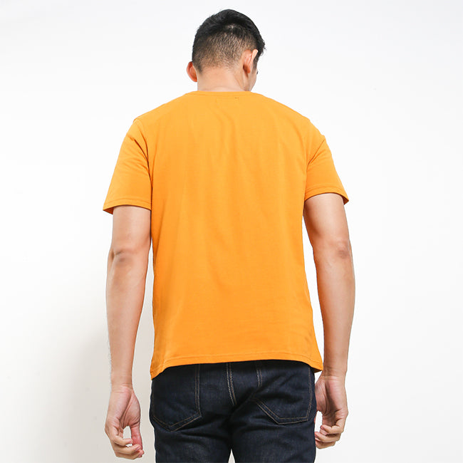 Hush Puppies Pakaian Kaos Pria Leviero Crew 2 In Mustard