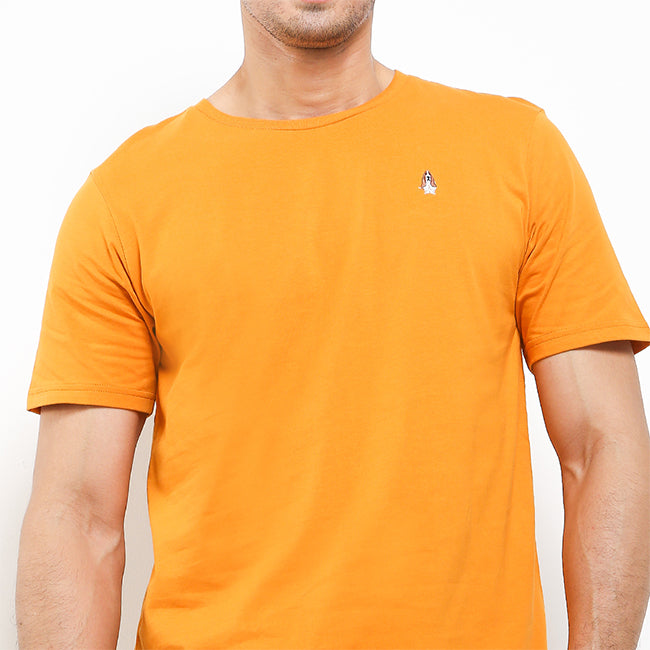 Hush Puppies Pakaian Kaos Pria Leviero Crew 2 In Mustard