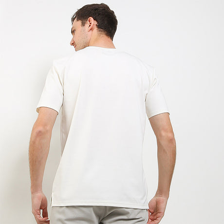 Hush Puppies Pakaian Pria T Shirt Hameed In Off White