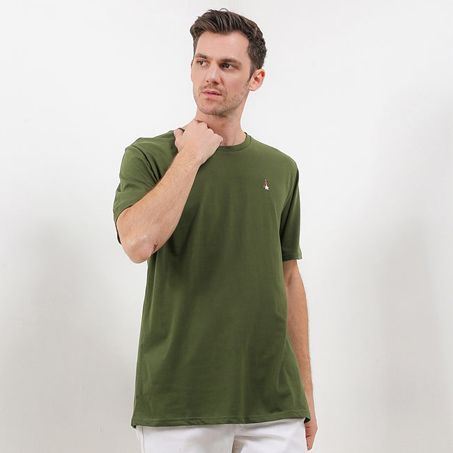 Hush Puppies Pakaian Pria T Shirt Bsc Adhesh 5 In Olive