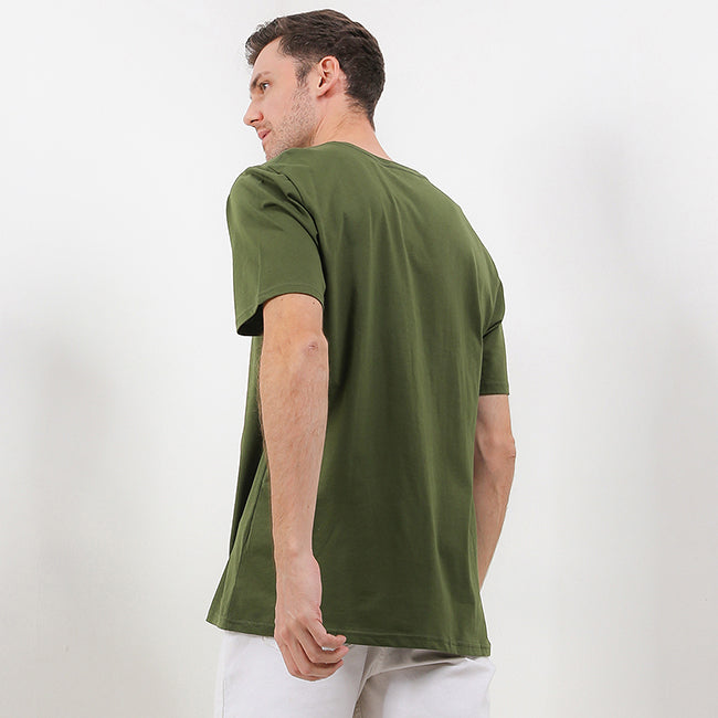 Hush Puppies Pakaian Pria T Shirt Bsc Adhesh 5 In Olive