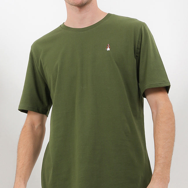 Hush Puppies Pakaian Pria T Shirt Bsc Adhesh 5 In Olive