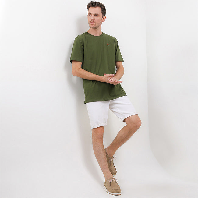 Hush Puppies Pakaian Pria T Shirt Bsc Adhesh 5 In Olive