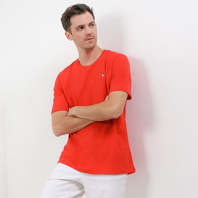 Hush Puppies Pakaian Pria T Shirt Bsc Adhesh 5 In Red