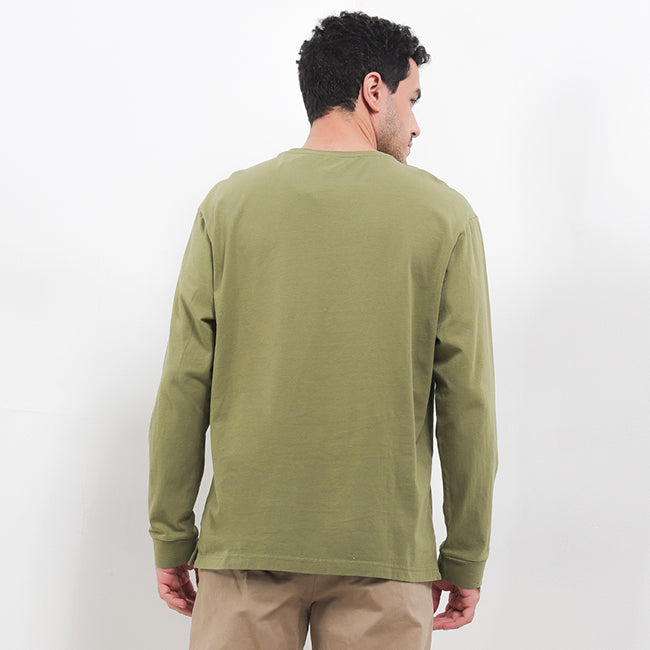 Hush Puppies Pakaian Pria Sweater Leonardo In Olive