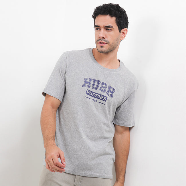 Hush Puppies Pakaian Pria T Shirt Paddington In Grey