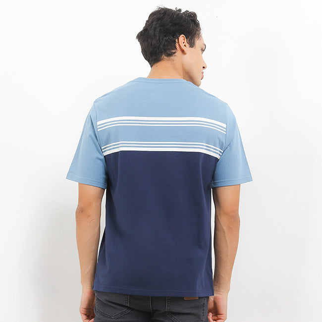 Hush Puppies Pakaian Pria T Shirt Delaware In Blue