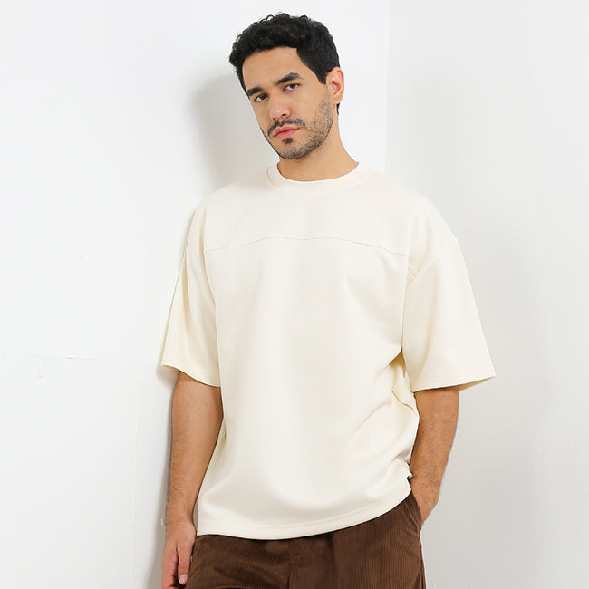 Hush Puppies Pakaian Pria T Shirt Tr Arriva Ts In Beige
