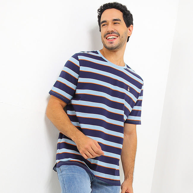 Hush Puppies Pakaian Pria T Shirt Zedd In Navy