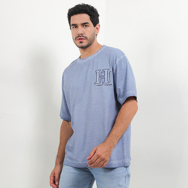 Hush Puppies Pakaian Pria T Shirt Platt In Blue