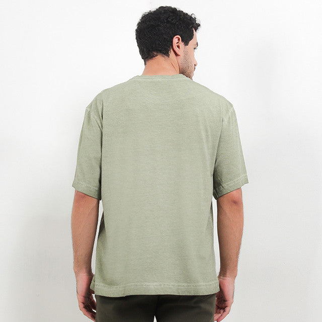 Hush Puppies Pakaian Pria T Shirt Platt In Olive