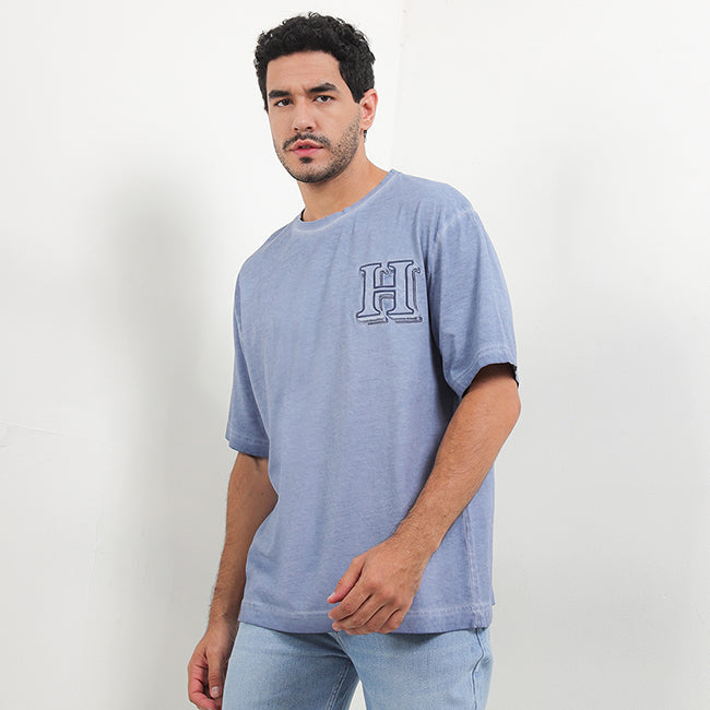 Hush Puppies Pakaian Pria T Shirt Platt In Blue