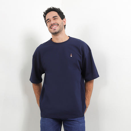 Hush Puppies Pakaian Pria T Shirt Emmit In Navy