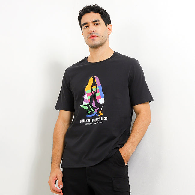 Hush Puppies Pakaian Pria T Shirt Kylian In White