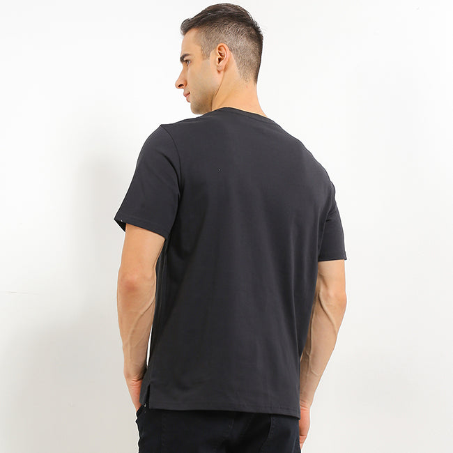 Hush Puppies Pakaian Pria T Shirt 90S Biscuit In Black