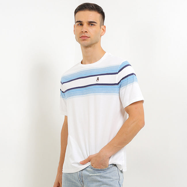 Hush Puppies Pakaian Pria T Shirt Trones In White