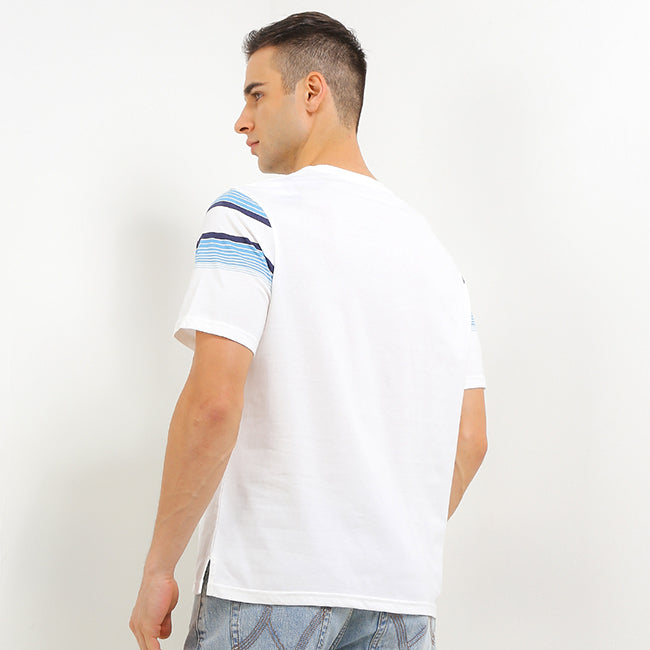 Hush Puppies Pakaian Pria T Shirt Trones In White