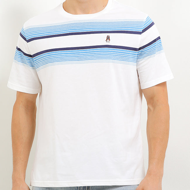 Hush Puppies Pakaian Pria T Shirt Trones In White