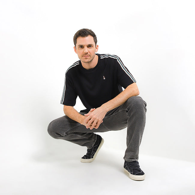 Hush Puppies Pakaian Pria T Shirt Biddo In Black