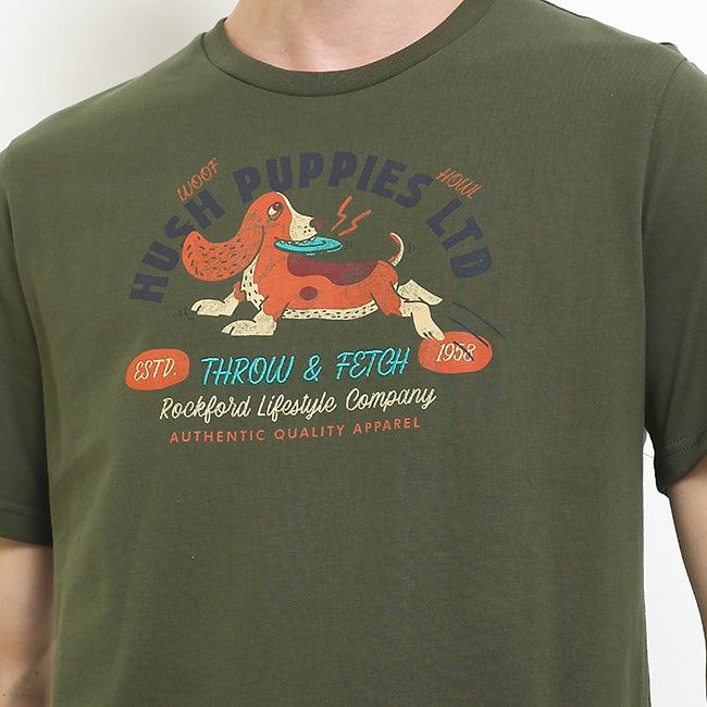 Hush Puppies Men Tops Rouse In Olive