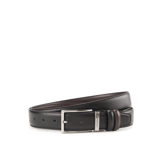 Obermain Men Belt Cayden Pin Clip Reversible In Black/Brown