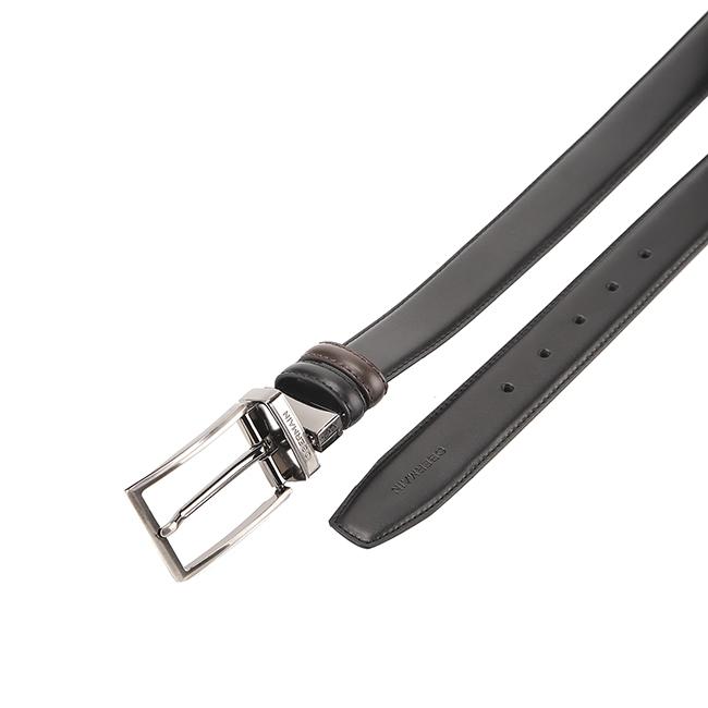 Obermain Men Belt Cayden Pin Clip Reversible In Black/Brown