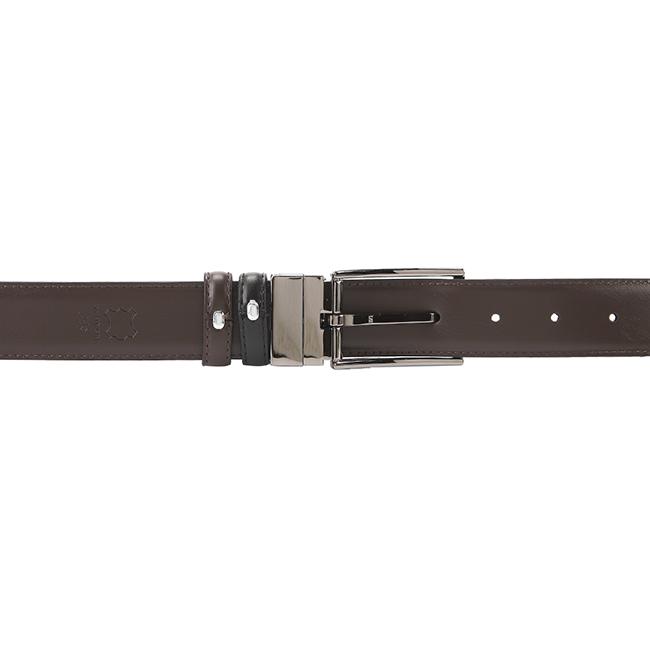 Obermain Men Belt Cayden Pin Clip Reversible In Black/Brown