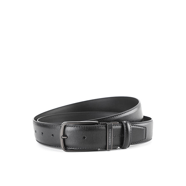 Obermain Men Belt Haven Pin Clip In Black