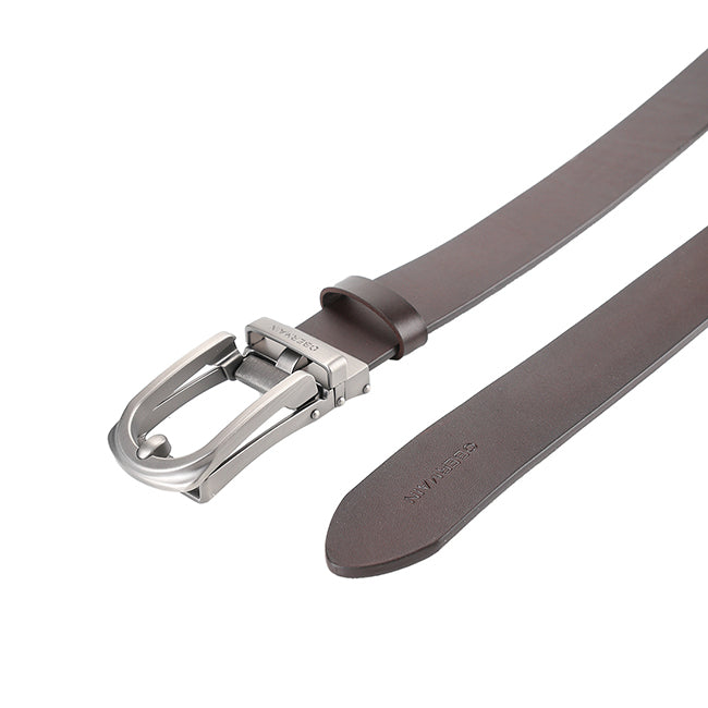 Obermain Men Belt Heng Casual Autolock In Dark Brown
