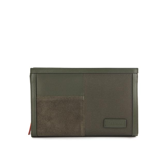 Obermain Tas Pria Laron Clutch In Olive