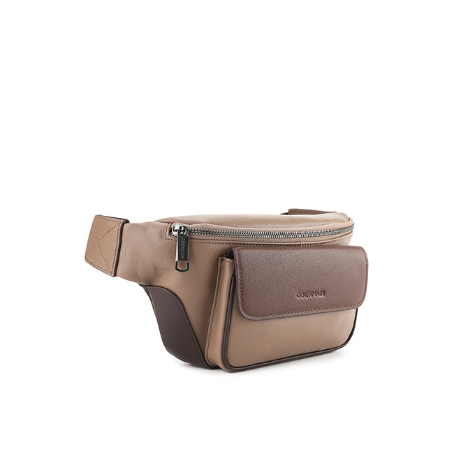 Obermain Tas Pria Justin Waist Bag-L In Beige