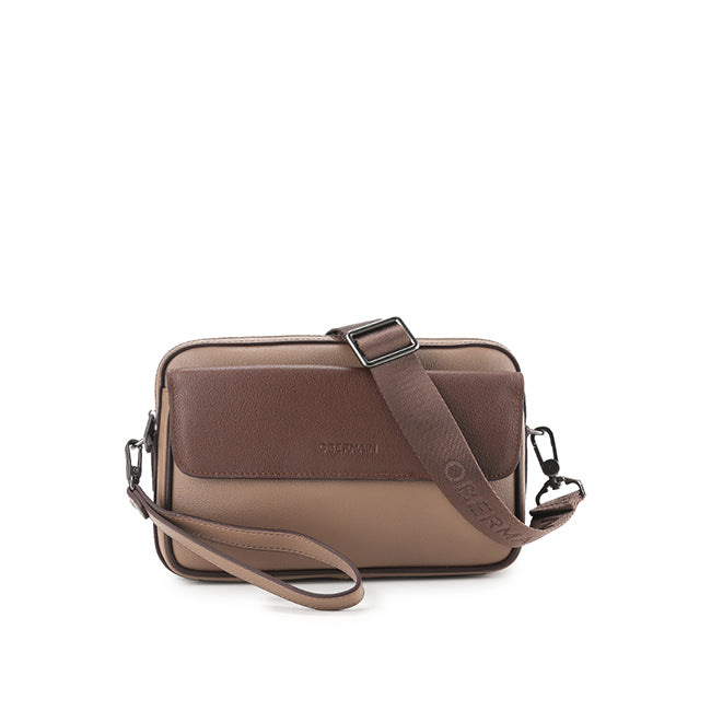 Obermain Tas Pria Justin Clutch-L In Beige