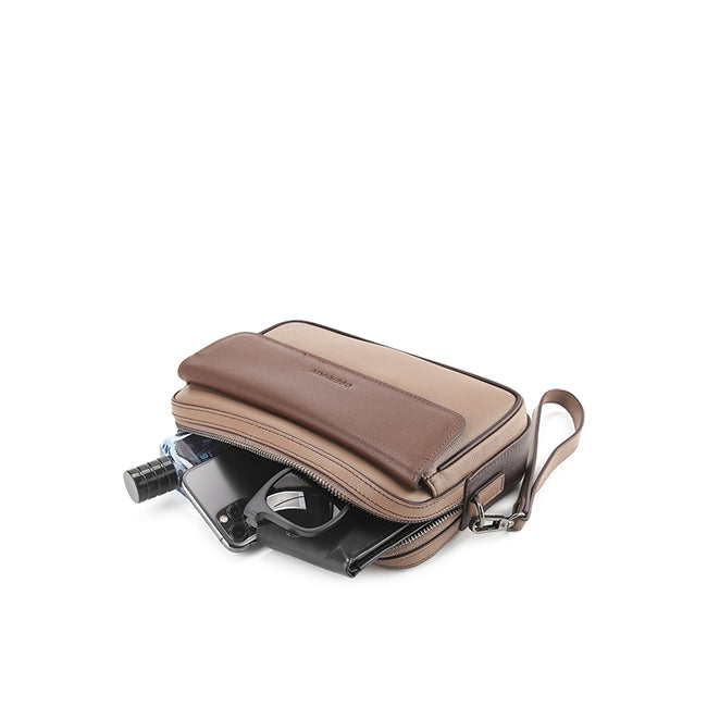 Obermain Tas Pria Justin Clutch-L In Beige