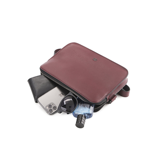 Obermain Tas Pria Jiro Crossbody Bag-L In Maroon