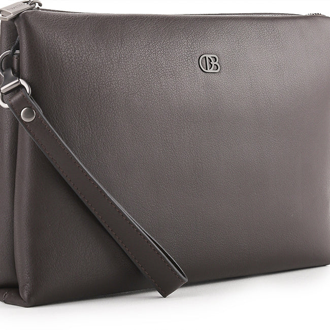 Obermain Tas Pria Jet Clutch-L In Brown