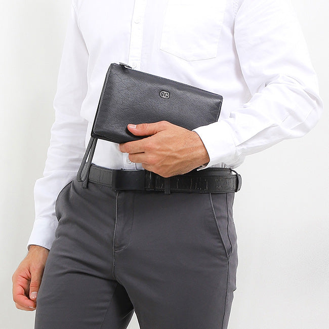 Obermain Tas Pria Kim Clutch-L In Black