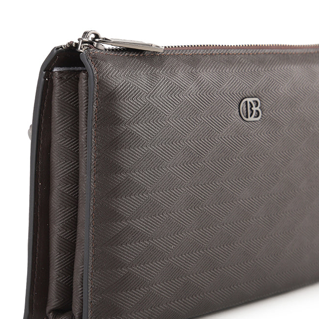 Obermain Tas Pria Kim Clutch-L In Brown