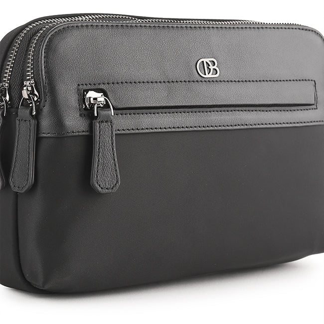 Obermain Tas Pria Lake Clutch In Black