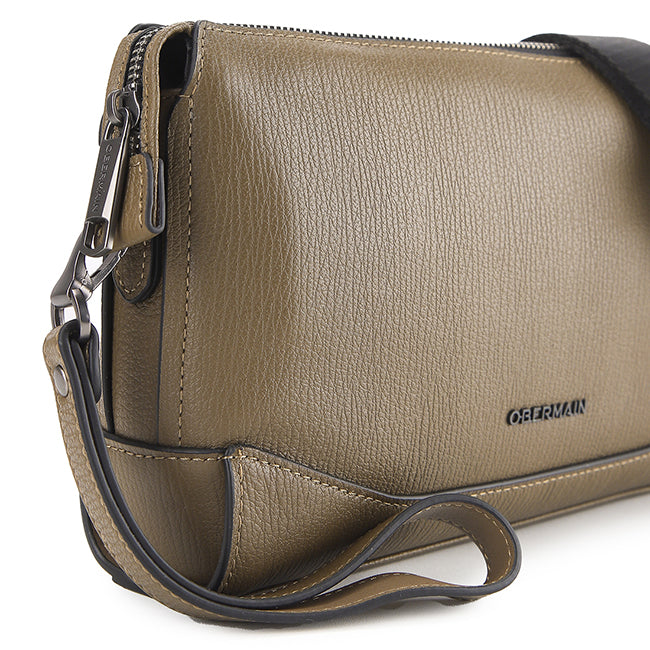 Obermain Tas Pria River Clutch-L In Khaki