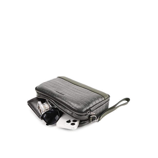 Obermain Tas Pria Romeo Clutch-L In Green