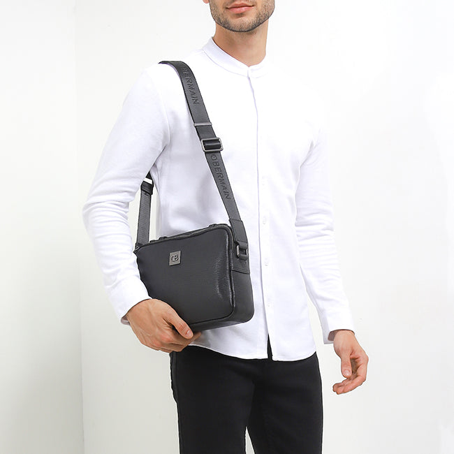 Obermain Tas Pria Sander Messenger Bag-L In Black