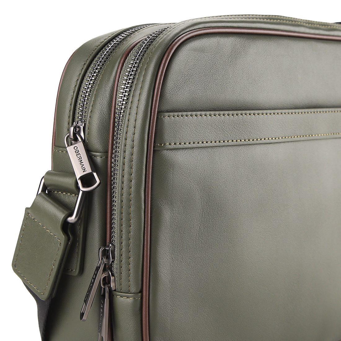 Sam Messenger Bag-L In Olive