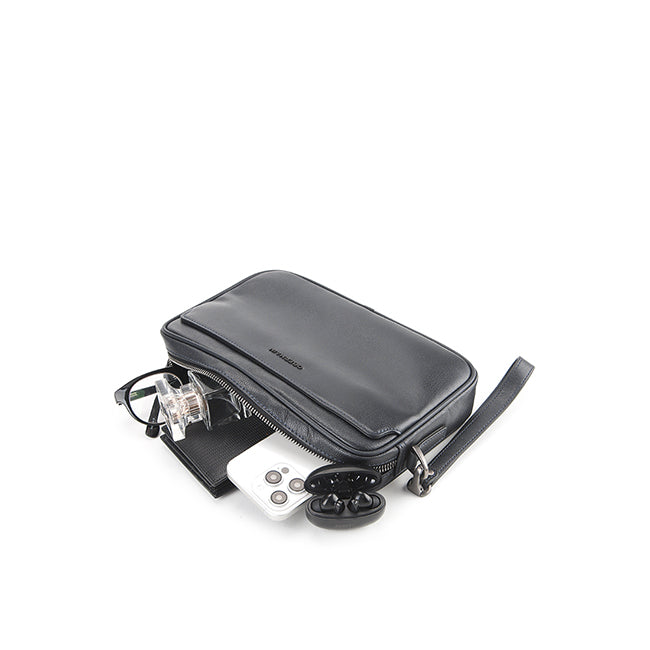 Stone Clutch-L In Navy